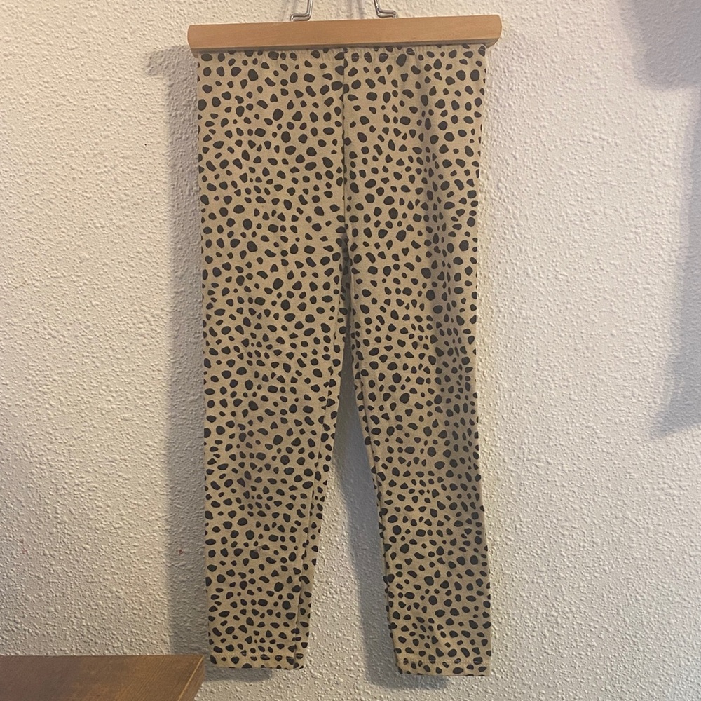 4T Garanimals Tan Leggings with Black print